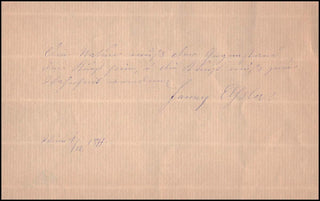 Elssler, Fanny. (1810-1884) Autograph Signed Quotation