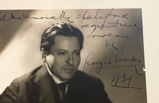 Enesco, Georges. (1881–1955) Signed Photograph