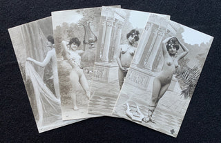 [Lyre] Set of four Erotic Photograph Postcards