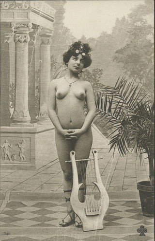 [Lyre] Set of four Erotic Photograph Postcards