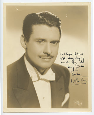 Evans, Wilbur. (1905–1987) Signed Photograph