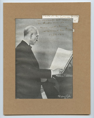 Falla, Manuel de. (1876-1946) Signed Photograph