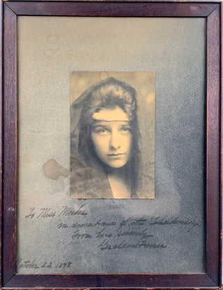 Farrar, Geraldine. (1882–1967) Early Signed Photograph at Sixteen Years Old