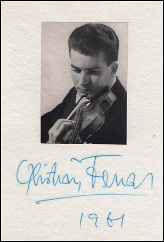 Ferras, Christian. (1933–1982) Signed Photograph