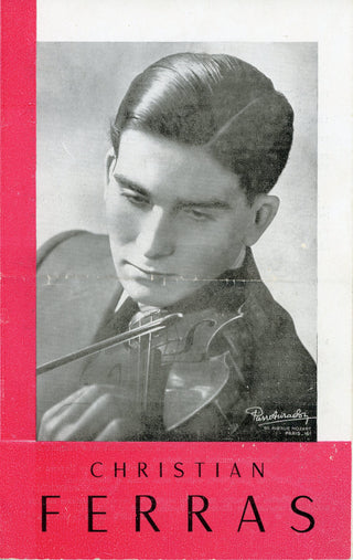 Ferras, Christian. (1933–1982) 1950 Promotional Brochure