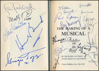 ["Fiddler on the Roof"] Bock, Jerry; Harnick, Sheldon; Stein, Joseph; Mostel, Zero. Nimoy, Leonard; Picon, Molly; Midler, Bette.  "The Making of a Musical: Fiddler on the Roof" -  SIGNED