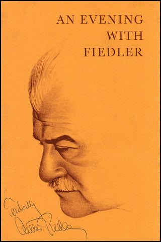 Fiedler, Arthur. (1894 - 1979) Signed Portrait Program