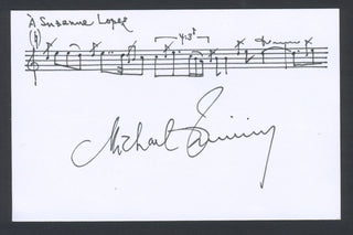 Finnissy, Michael. (b. 1946) Autograph Musical Quotation