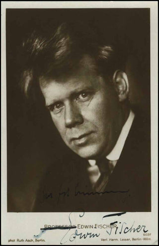 [Pianist] Fischer, Edwin. (1886-1960) Signed Photograph