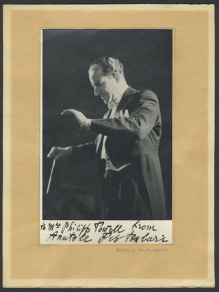 Fistoulari, Anatole. (1907–1995) Signed Photograph with Concert Program