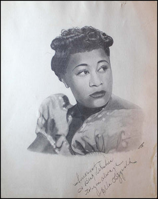 Fitzgerald, Ella. (1917–1996) Large Signed Portrait