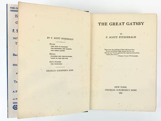 Fitzgerald, F. Scott. (1896–1940) The Great Gatsby - FIRST EDITION