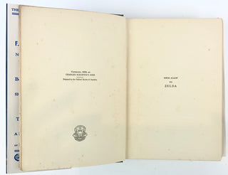 Fitzgerald, F. Scott. (1896–1940) The Great Gatsby - FIRST EDITION