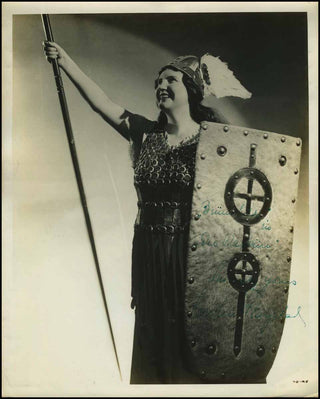 [Opera] Flagstad, Kirsten. (1895–1962) Signed Photograph as Brunhilde