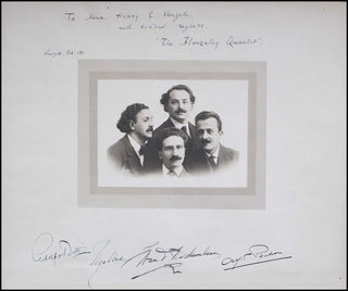 [String Quartets] Flonzaley String Quartet (1902-1928) Large Signed Photograph