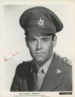 Fonda, Henry. (1905-1982) "Immortal Sergeant" - Signed Promotional Photograph