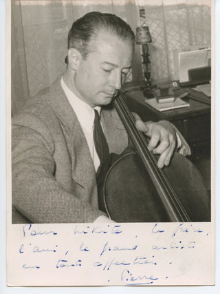 Fournier, Pierre. (1906–1986) [Magaloff, Nikita. (1912–1992)] Signed Photograph