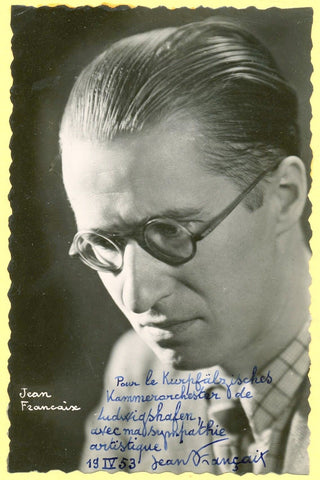 Francaix, Jean. (1912 - 1997) Signed Photograph