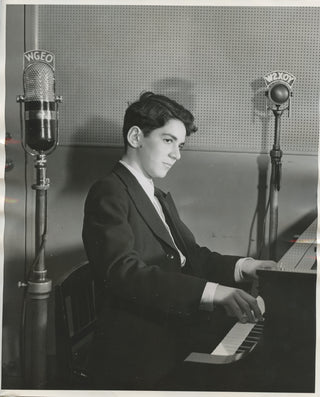 Frank, Claude. (1925–2014) Photograph of the 16-year-old at the Piano