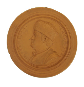 Franklin, Benjamin. (1706-1790) [Nini, Jean-Baptiste. (1717-1786)] TERRACOTTA PORTRAIT MEDALLION OF BENJAMIN FRANKLIN, 1777