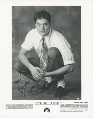 Fraser, Brendan. (b. 1968) "School Ties" - Signed Promotional Photograph