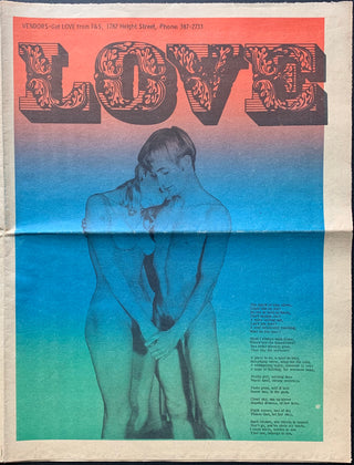 [Free Love] "Love" - 1970s San Francisco Newspaper