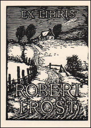 [Literature] Frost, Robert. (1874 - 1963) Bookplate