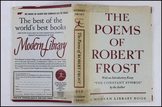 [Literature &amp; Art] Frost, Robert. (1874 - 1963 The Poems of Robert Frost - SIGNED