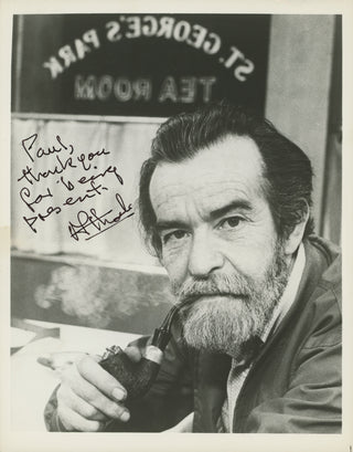 Fugard, Athol. (b. 1932) Signed Photograph in the St. George's Park Tea Room.