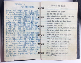 Gigli, Beniamino. (1890–1957) Three Original Notebooks of Song Lyrics