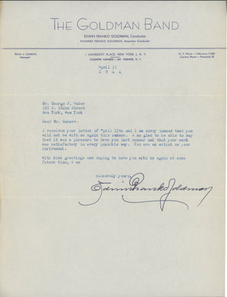 [Composers, Instrumentalists & Singers] Pearl Bailey, Sid Caesar, Robert Casadesus, Maurice Chevalier, Phyllis Curtin, Antal Dorati, Eileen Farrell, Lukas Foss, Edwin Frank Goldman, Dick Hyman, Robert Joffrey, Grant Johannesen, Andre Kostelanetz, Henry Ma