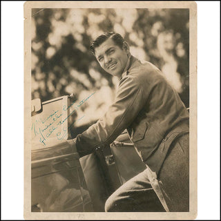 [Hollywood] Gable, Clark. (1901–1960) Large Signed C.S. Bull Photograph