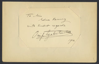 Gabrilowitsch, Ossip. (1878–1936) Autograph Signature