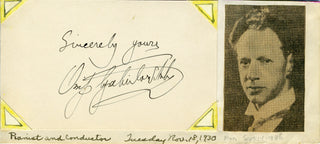 Gabrilowitsch, Ossip. (1878-1936) Autograph Signature