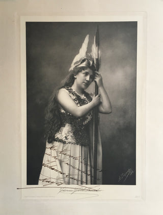 [Opera] Gadski, Johanna. (1872-1932) Large Signed Photograph as Brünnhilde