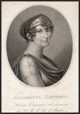 Gafforini, Elisabetta. (1772 - ca. 1830) Original Stipple Engraving