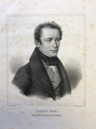 Ganz, Leopold. (1806-1869) Engraved Portrait