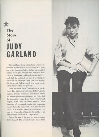 Garland, Judy. (1922–1969) Souvenir Program