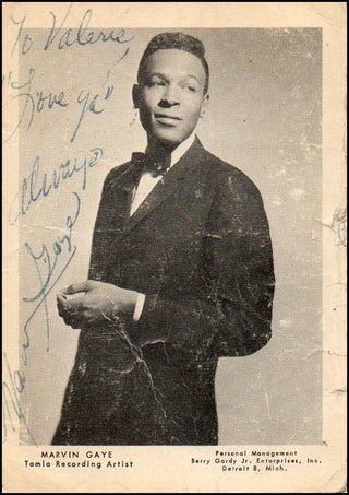 Gaye, Marvin. (1939–1984)  Signed Photograph