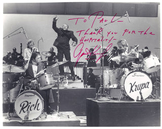 [Jazz & Song] Krupa, Gene. (1909 - 1973) Signed Photograph with Buddy Rich and Lionel Hampton