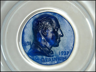 Gershwin, George. (1898–1937) Daum Glass Portrait