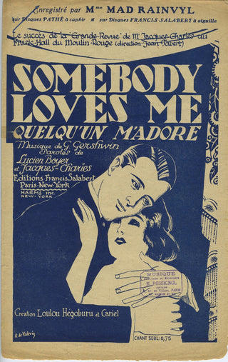 Gershwin, George. (1898–1937) QUELQU'UN M'ADORE / SOMEBODY LOVES ME