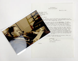 Gershwin, Ira. (1896–1983) "It has little to do with the original show" - Signed Letter about "Funny Face" and Beverly Hills