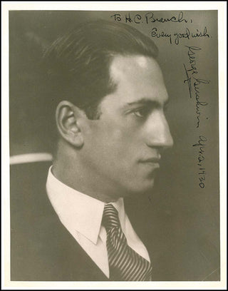 Gershwin, George. (1898–1937) Signed Photograph