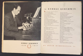 [Gershwin, George. (1898–1937)] Gershwin, Ira. (1896–1983) & Duncan, Todd. (1903–1998) Signed Memorial Concert Program