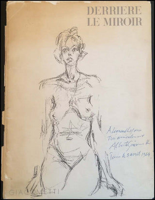 Giacometti, Alberto. (1901 - 1966) Derriere Le Miroir #127, Mai 1961 - INSCRIBED ON THE FRONT COVER TO LEONARD LYONS