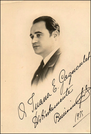 Gigli, Beniamino. (1890-1957) Signed Photograph