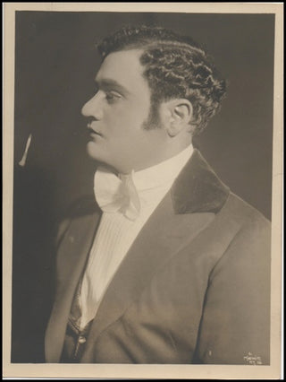 Gigli, Beniamino. (1890-1957) Original Mishkin Photograph from "La Traviata."