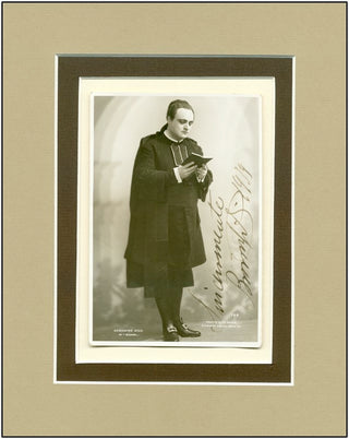 Gigli, Beniamino. (1890-1957) Signed Costume Photograph, "Manon."