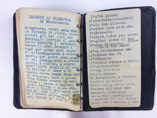 Gigli, Beniamino. (1890–1957) Three Original Notebooks of Song Lyrics